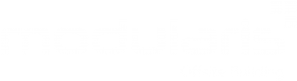 logo modularis - branco